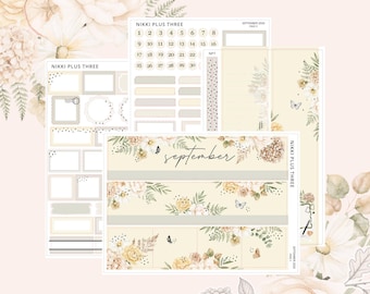 NEW September 2026 - Foiled Monthly Sticker Kit - Premium Matte - Light Gold Foil