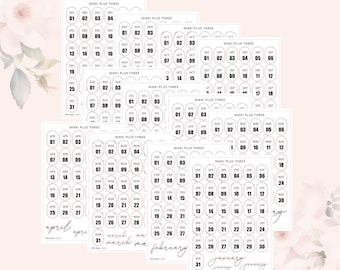 2026 DATES - Vol 3 - Journal Sticker Kit - Journal or Planner