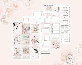 Self Love - Foiled Weekly Sticker Kit - Premium Matte - Light Gold Foil