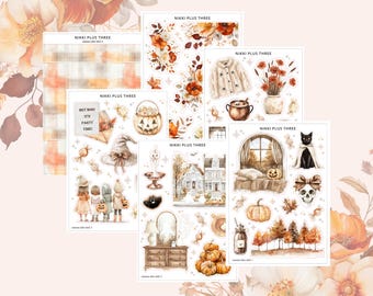 NEW Autumn After Dark - Mini Journal Sticker Kit - Journal or Planner