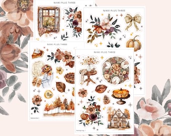 Thanksgiving - Journal Sticker Kit - Journal or Planner