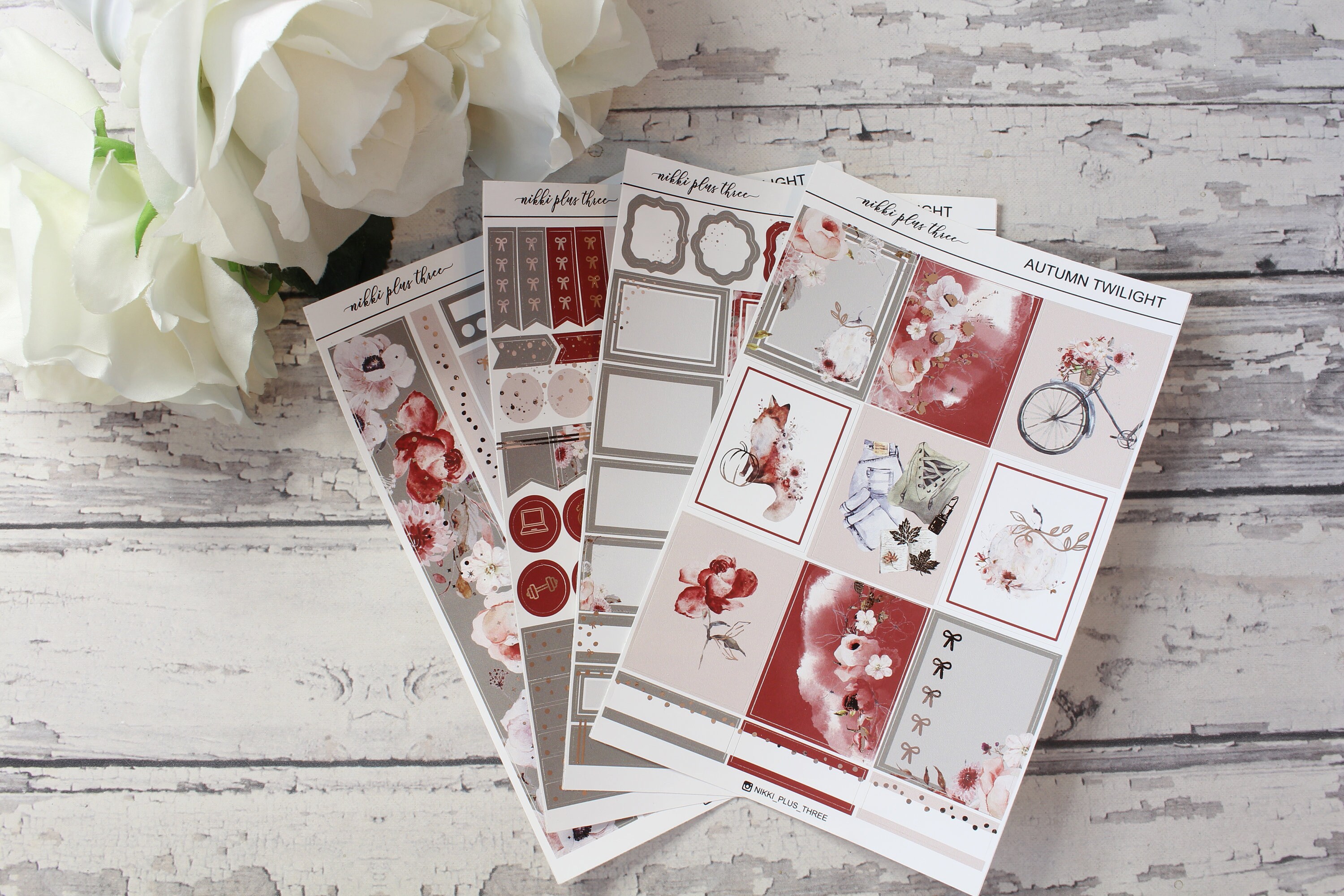 Weekly Kit - Autumn Twilight - Rose Gold Foil - Full Kit