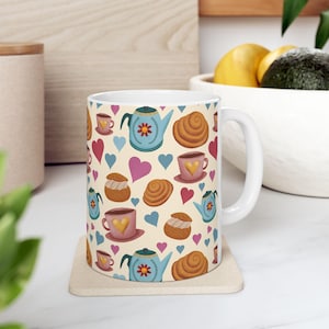 Swedish Fika coffee break 11 oz ceramic mug, Coffee Lover Gift