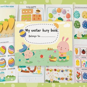 Easter Busy Book for Toddlers: Spring Activities (PDF Download)