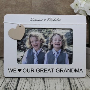 Great Grandma gift for Mothers day / great grandparents Personalized gift for great grandmother frame