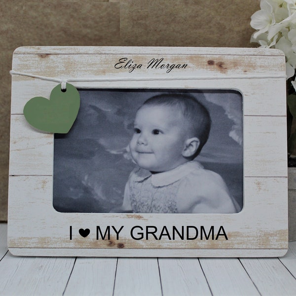 Personalized mothers day gift for grandma from granddaughter picture frame