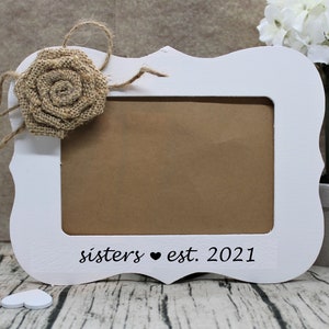 Sister in law wedding gift from bride / Christmas gift for sister in law frame / wedding frame / sisters frame