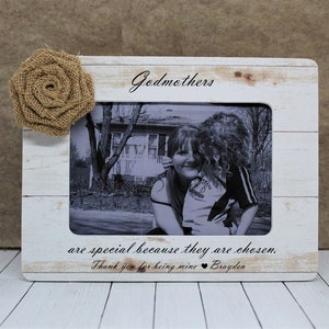 Personalized gift for Godmother picture frame