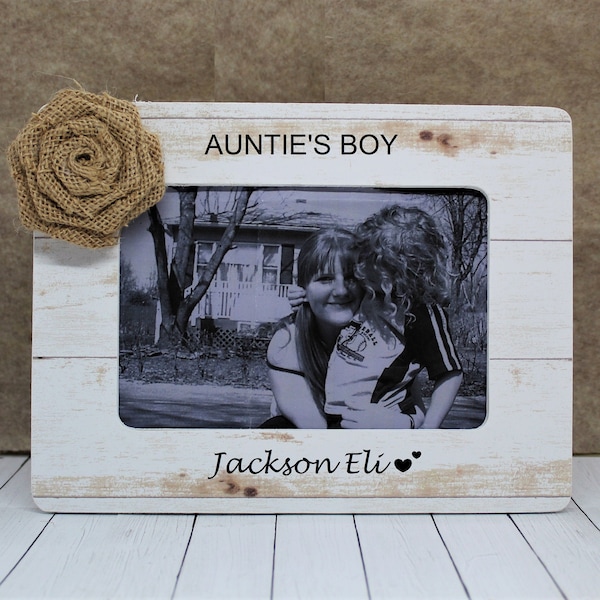 Aunt gift from nephew frame / Auntie gifts from nephew baby boy / mothers day gift for aunt from nephew / auntie frame / aunt picture frame