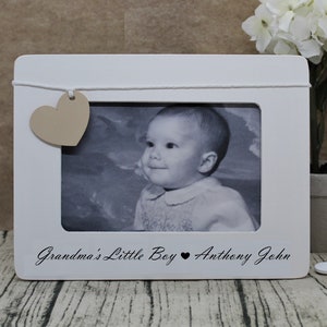 Personalized Grandma picture frame / Grandmother gift from grandson baby boy