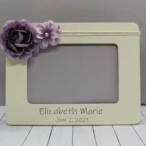New baby gift personalized girl / Personalized picture frame baby girl gift