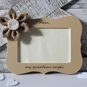 Memorial picture frame for mom / grieving loss of mother memorial gift for son daughter / my guardian angel frames