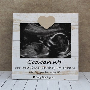 Godparent proposal frame / Will you be my godmother frame / Godfather proposal gift from baby / asking godparents frame