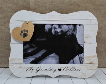 Personalized dog mom gifts for mothers day / dog grandma gift / dog dad picture frame