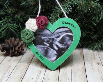 Pregnancy announcement Christmas ornament