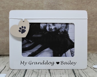 Dog picture frame 4 x 6 / Granddog picture frame Dog grandma gift / Mothers day gift from dog puppy