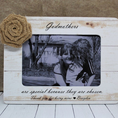 Personalized Godmother Picture Frame by Lifetime Creations Etsy