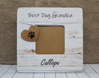 Dog grandpa gift / Christmas gift from dog / granddog gift new puppy picture frame