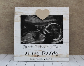 First Fathers day gift from baby ultrasound frame / First fathers day gift frame / Dad to be gift for 1st fathers day gift from wife