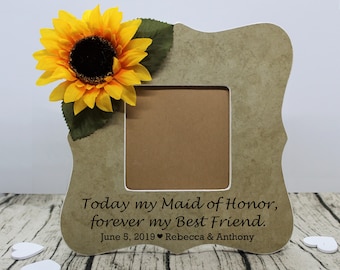 Maid of honor picture frame