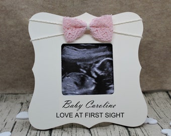 Baby shower girl gift / Love at first sight picture frame