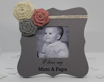 Mimi and papa picture frame / mothers day gift for mimi frame / mimi picture frame