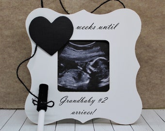 Pregnancy announcement grandparents again grandbaby countdown, Grandparent baby announcement frame