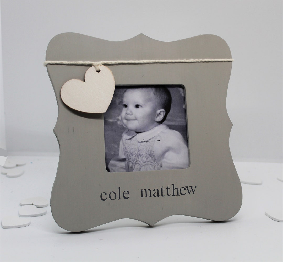Personalized Picture Frame Baby Boy Etsy