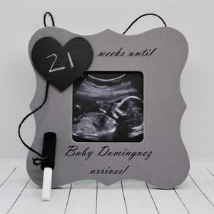 Pregnancy countdown chalkboard