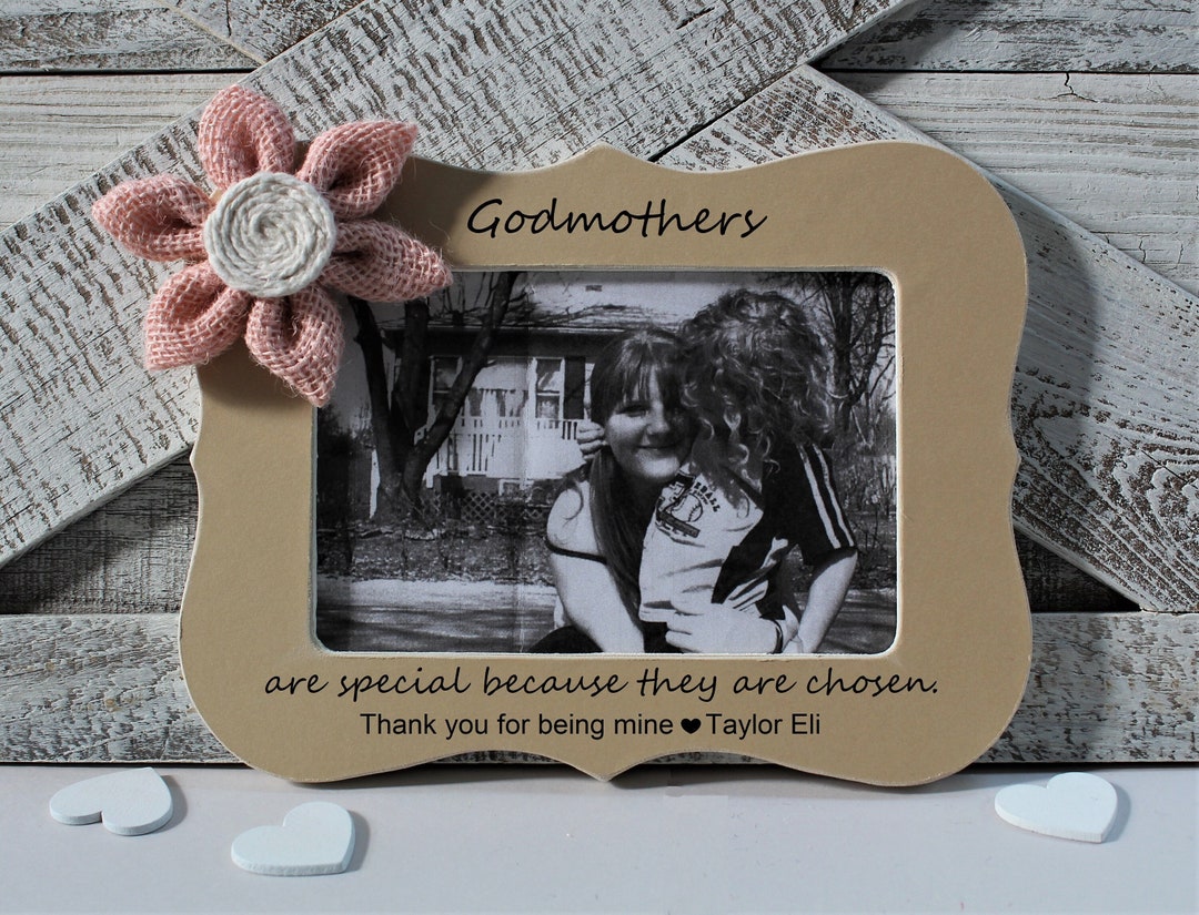 Godmother Gift From Godchild for Mothers Day / Godparent Picture Frame Personalized Etsy