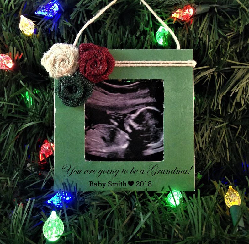 Pregnancy announcement Christmas ornament