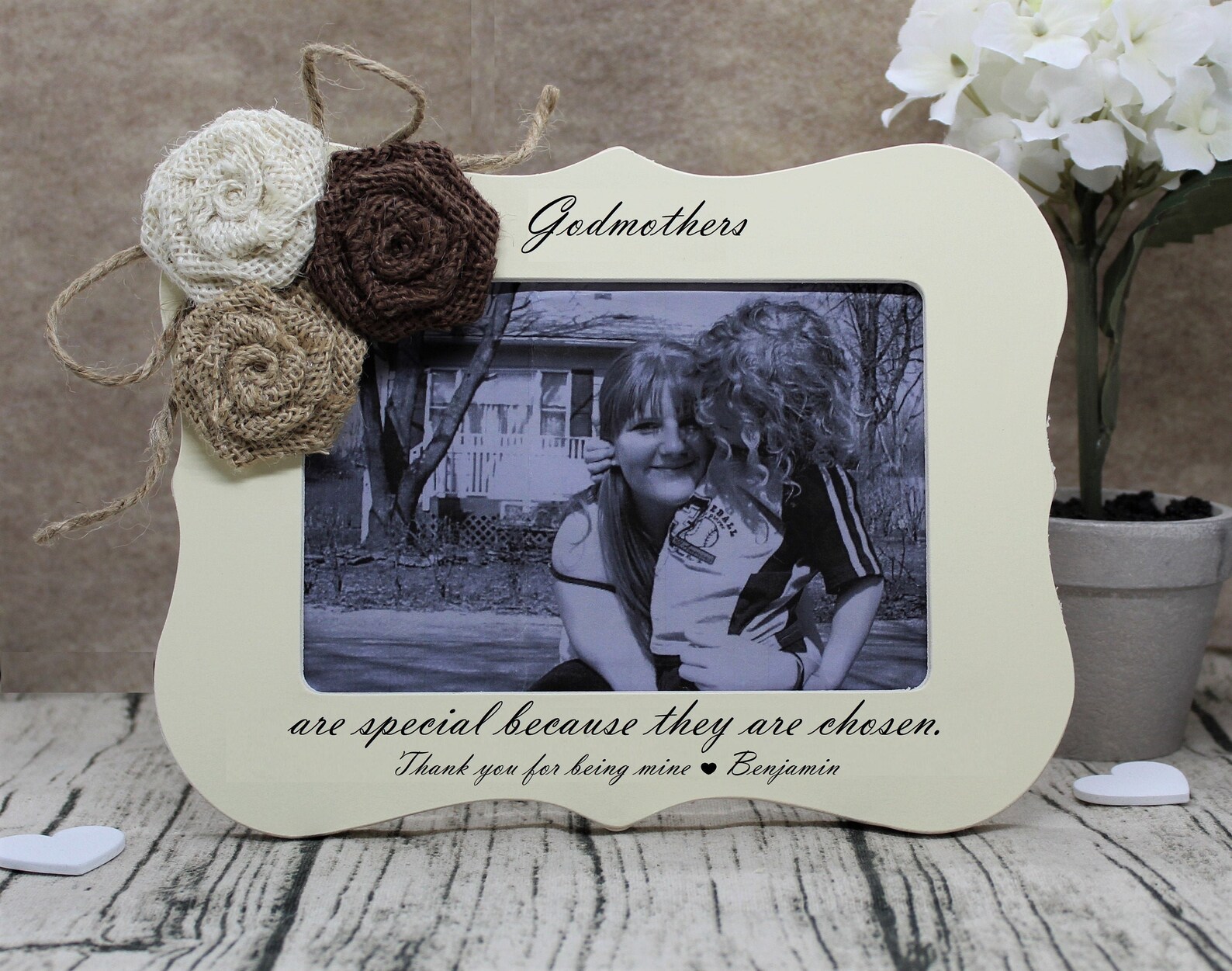 Godmother frame / Godmother gift christmas / Godparents frame Etsy