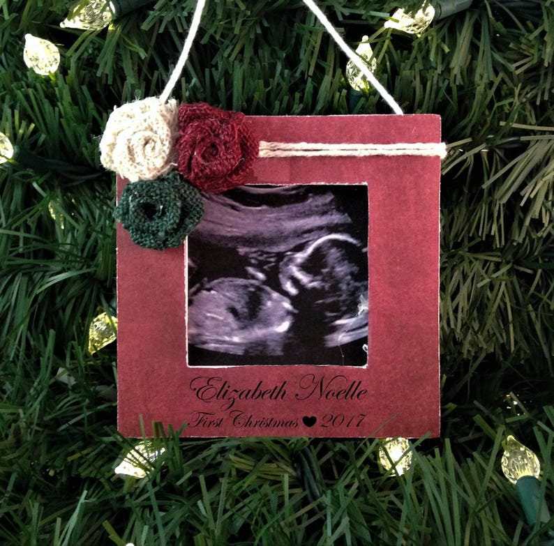 Pregnancy announcement Christmas ornament