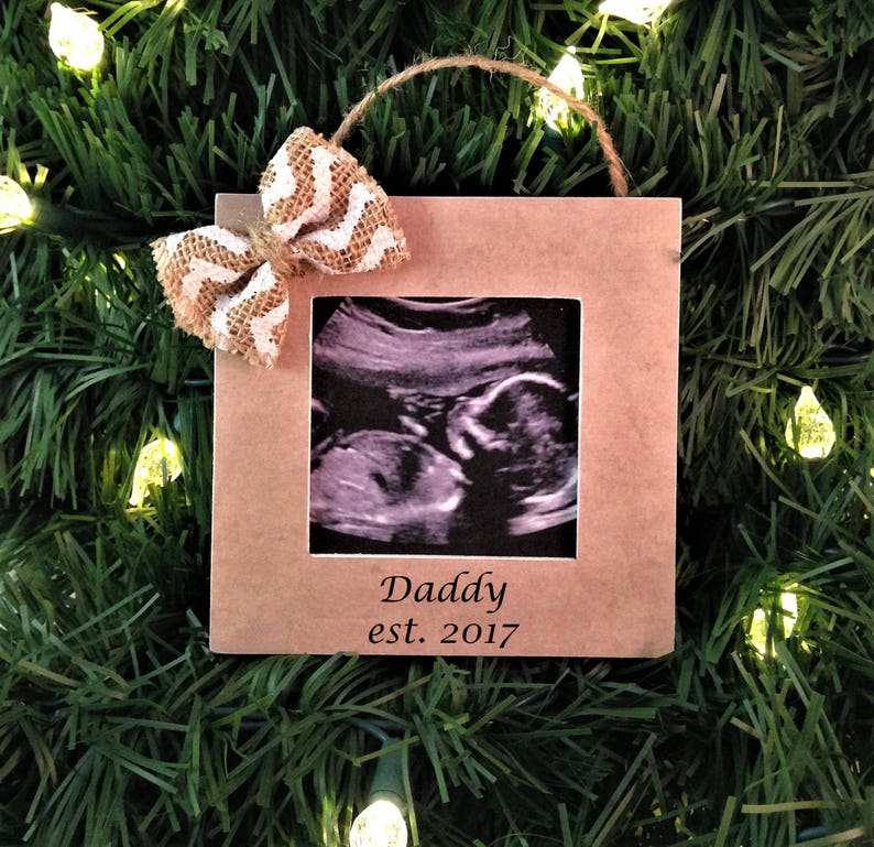 Pregnancy announcement Christmas ornament
