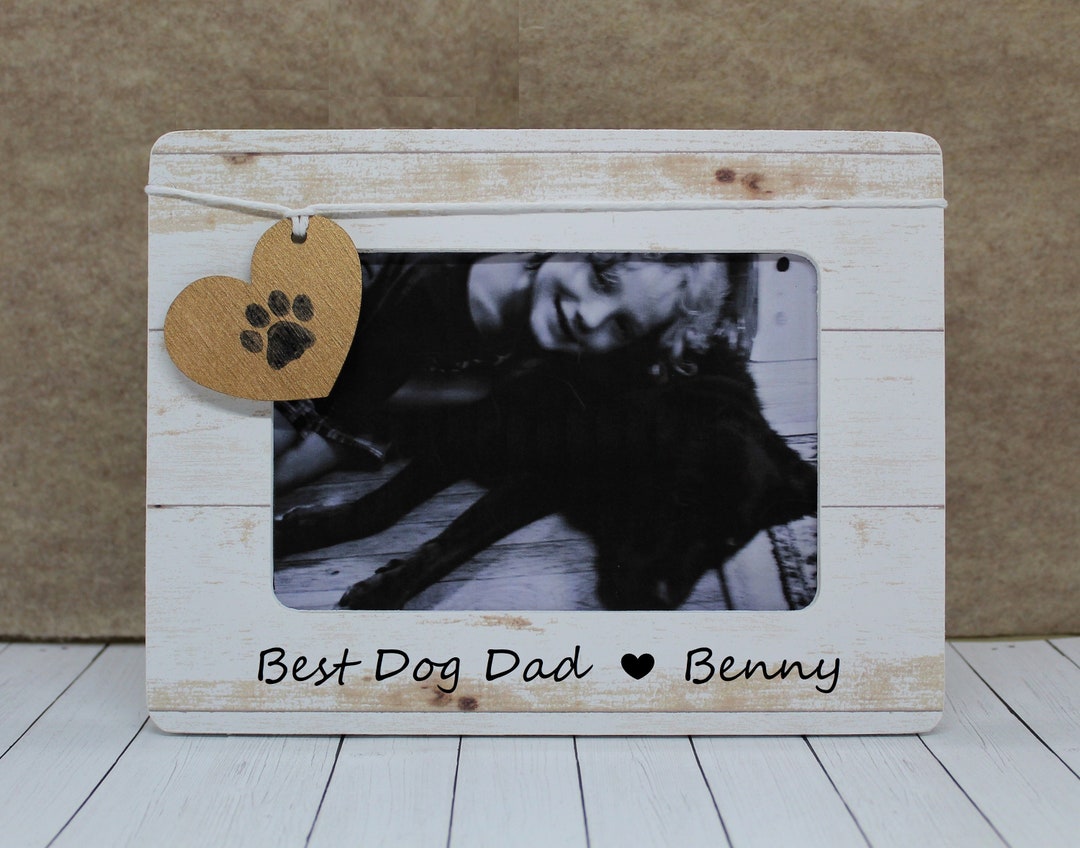 Dog Dad Gifts for Fathers Day Gift From Dog / Gift for Dog Dad Frame