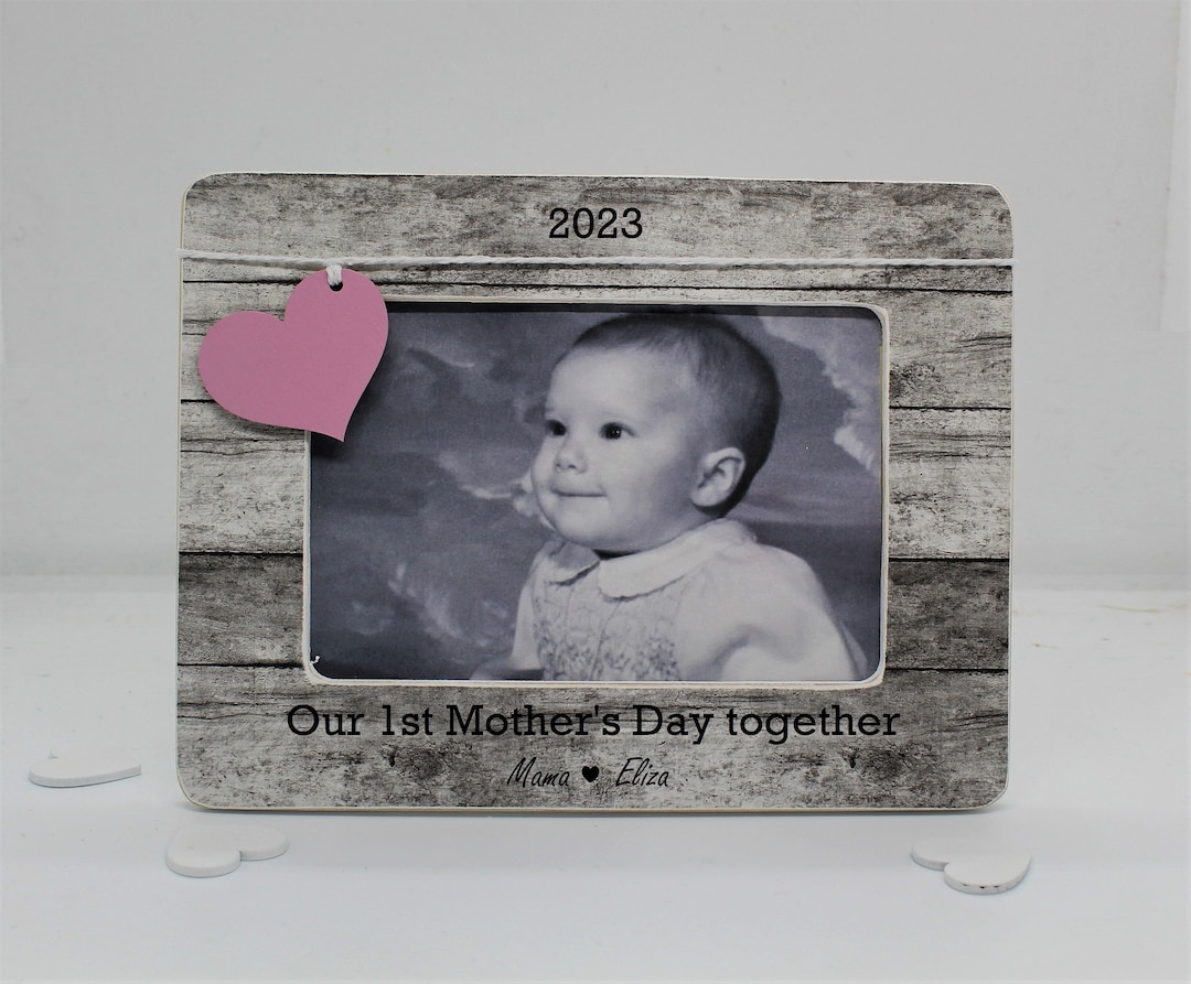 First Mothers Day Frame Personalized / New Mom Gift From Husband and
