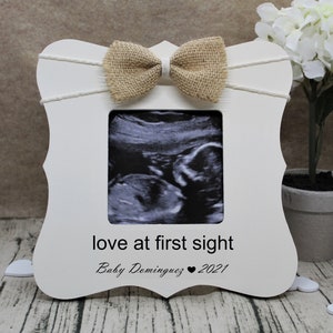 Baby shower girl gift / Love at first sight picture frame image 3