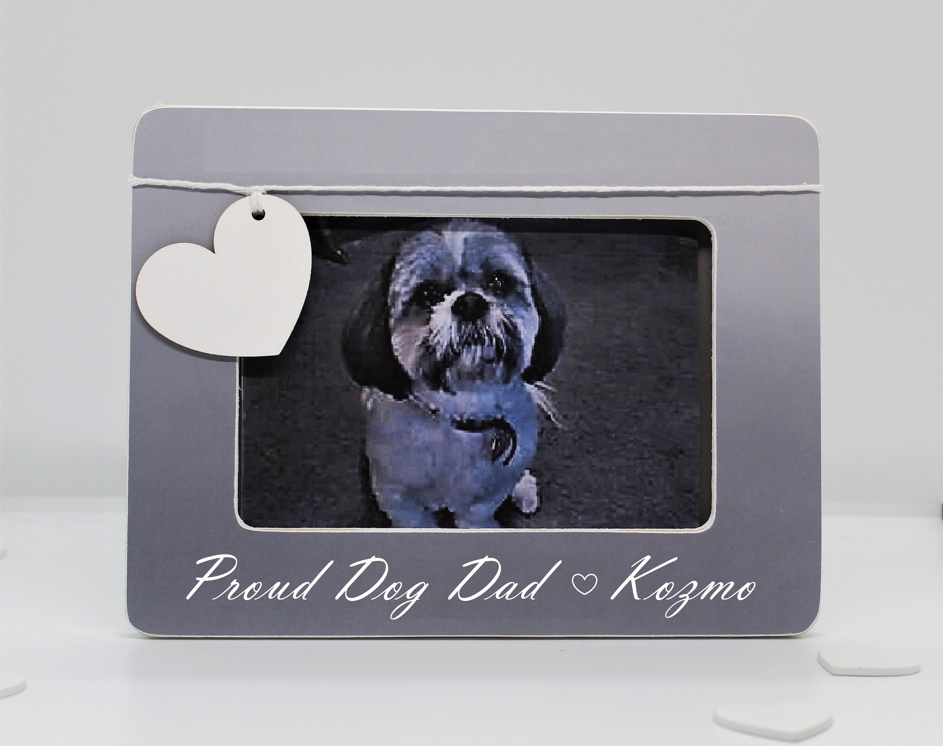 Fathers day Gift from Dog puppy frame / New Dog dad Gift Etsy