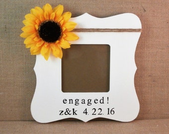Newly engaged gift, custom picure frame couples, Engagement gifts for best friend fiance sister