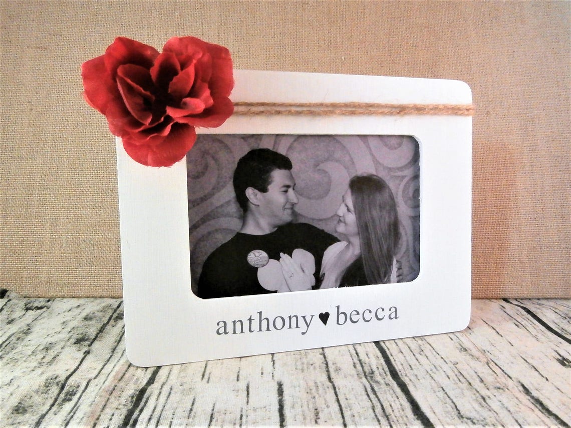 Personalized picture frame girlfriend gift for couple picture Etsy