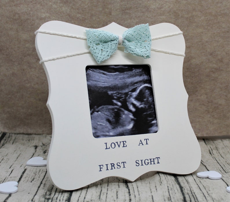 Baby shower girl gift / Love at first sight picture frame image 4