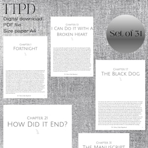 TTPD Album Lyric Book | Druckbares Taylor Swift Poster | Scrapbook-Buchseiten | Songtext von Taylor Swift | Sofortiger Download