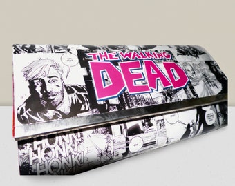 Walking Dead Zombie Comic Clutch Purse - Decoupaged, Perfect Gift for Women, Girls, Weddings, Birthdays, and Geeks!