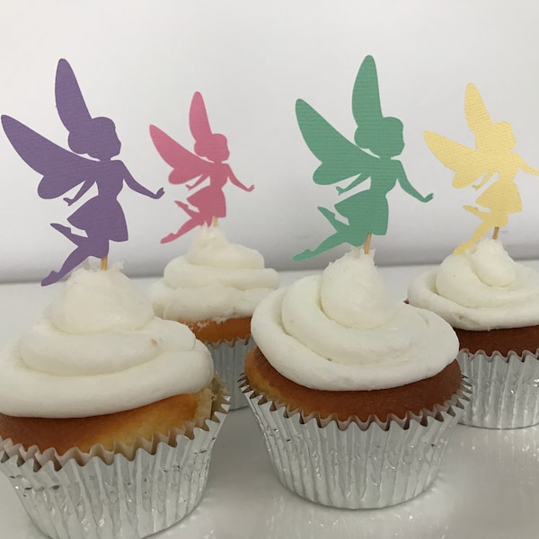 Fairy Cupcake Topper / Fairy Cake Topper / Fairy Cupcake Toppers / Princess Cake Toppers / Party Decorations / Party Toppers