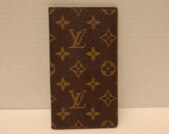 Authentic Louis Vuitton Monogram Checkbook Holder Cover Agenda