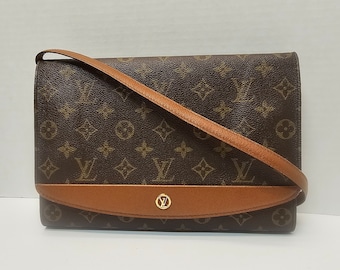 Bolso de hombro Louis Vuitton Burdeos Monograma marrón