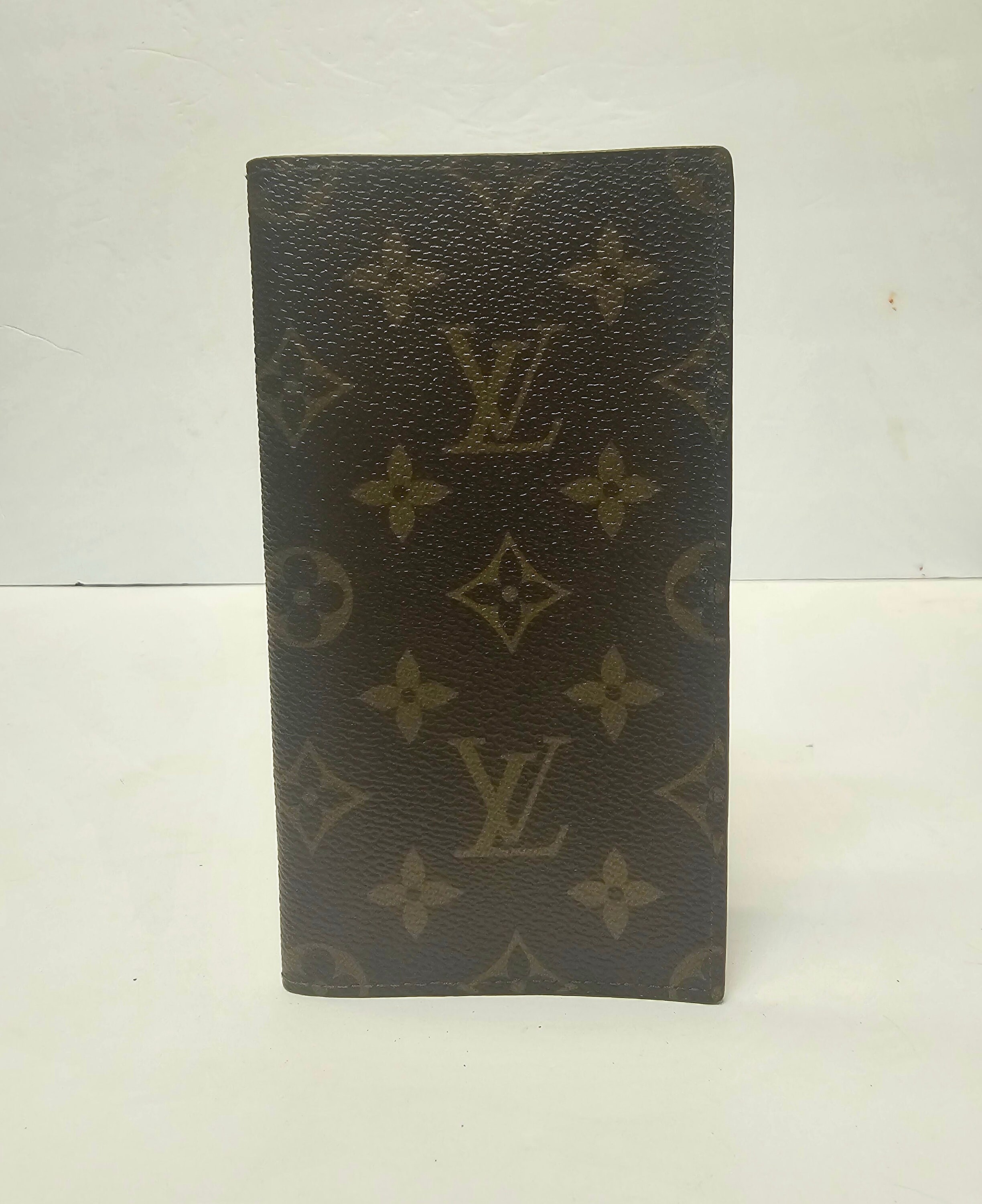 Vintage Louis Vuitton Monogram Checkbook Holder Cover Agenda Poche