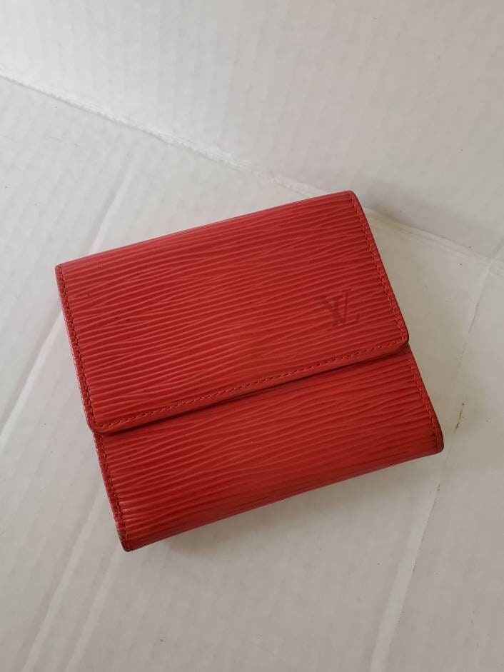 Louis Vuitton Red Epi Leather Elise Wallet