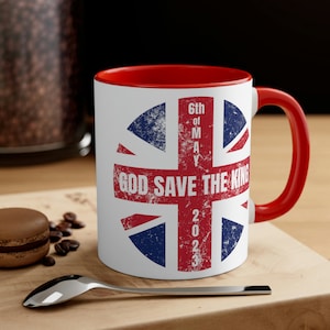 God Save the King Coffee Mug, King Charles 3 Mug, King Charles the Third Mug, Royal Family Mug, New King Of England