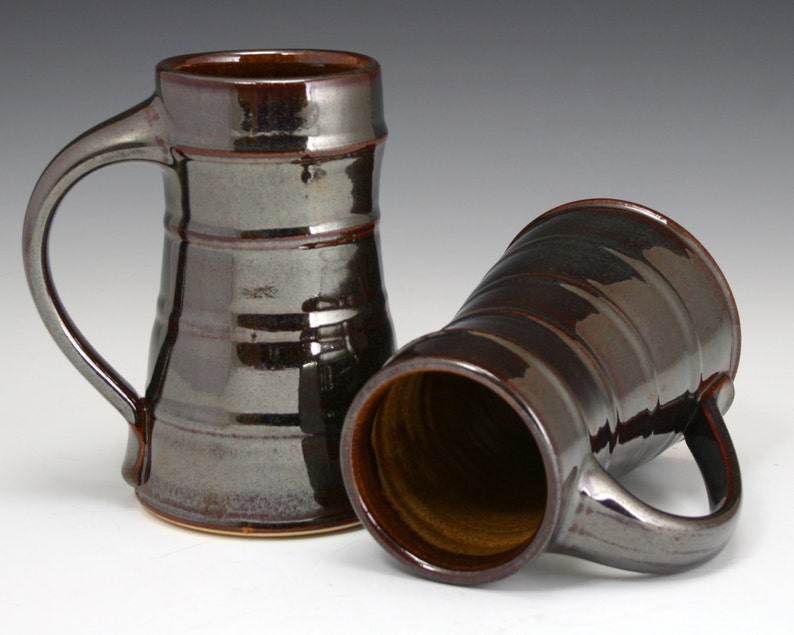 Beer Tankard Handmade From Stoneware Clay on the Potter's Etsy